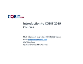 COBIT-2019試験概要