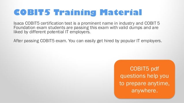 COBIT5資格トレーリング