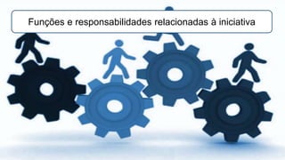 Funções e responsabilidades relacionadas à iniciativa
 
