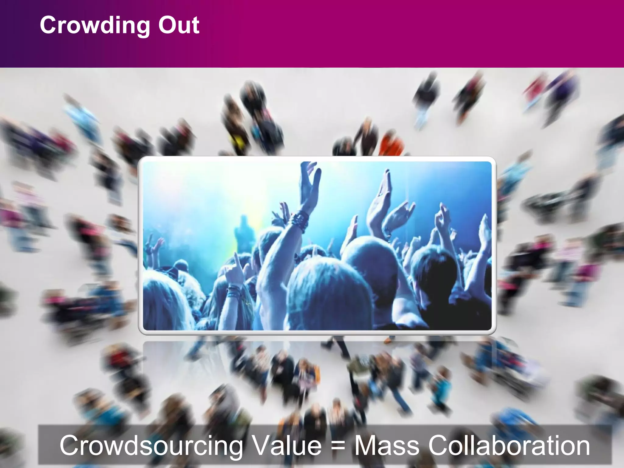Crowding Out

7

Crowdsourcing Value = Mass Collaboration

 
