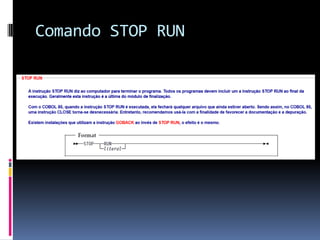 Comando STOP RUN
 