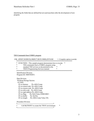 COBOL FOR FRESHER | DOC