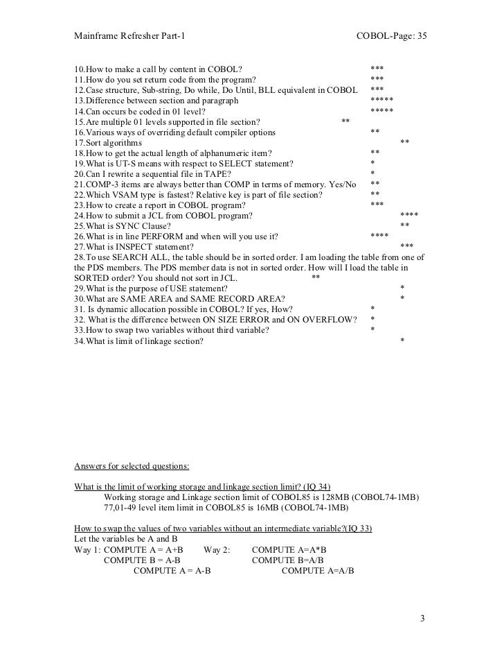 Mainframe refresher by muthu jcl
