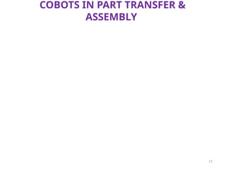 COBOTS for industrial applications Collaborative Robots (Cobots) are ...