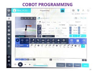 Cobot Programming Language COBOTS for industrial applications Collaborative Robots (Cobots) are ...