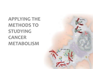 APPLYING THE
METHODS TO
STUDYING
CANCER
METABOLISM
 