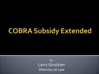 By  Larry Grudzien Attorney at Law 