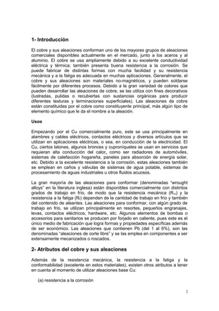 Cobre y sus aleaciones | PDF
