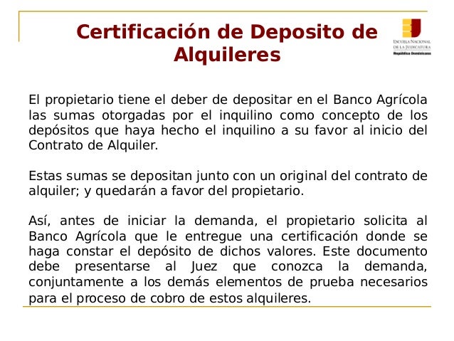 ENJ-400 Cobro de alquileres vencidos, Resciliación de 