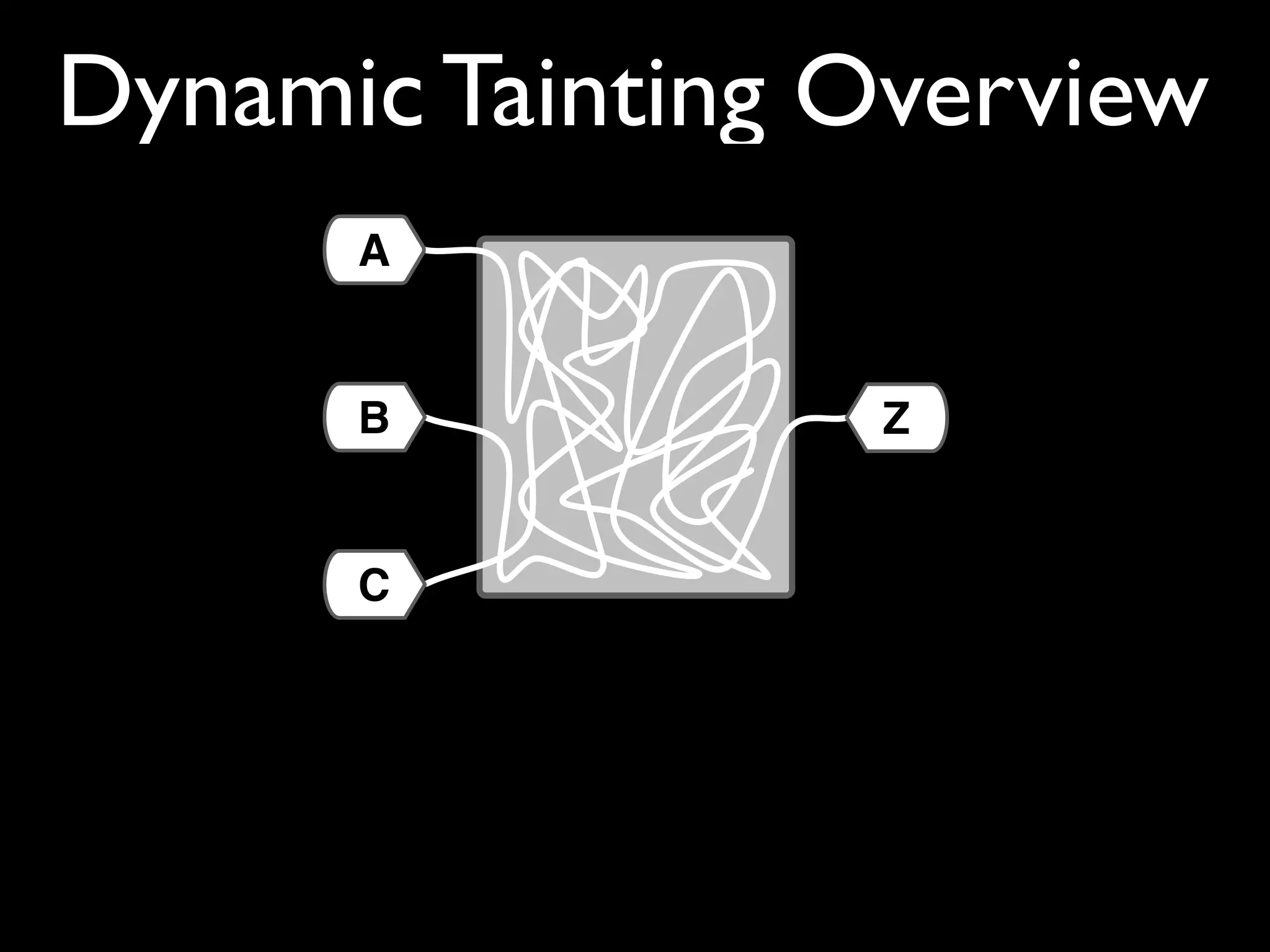 Dynamic Tainting Overview
C
A
B Z
 
