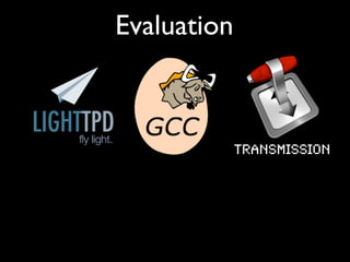 Evaluation
Transmission
 