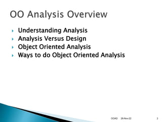 Lecture-OO_Analysis-I.pptx | Hotel Properties | Real Estate