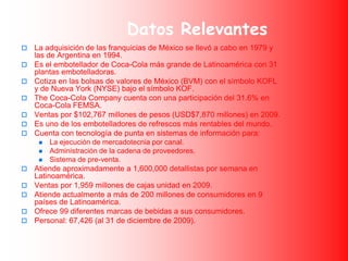 Datos Relevantes<br />La adquisición de las franquicias de México se llevó a cabo en 1979 y las de Argentina en 1994. <br ...
