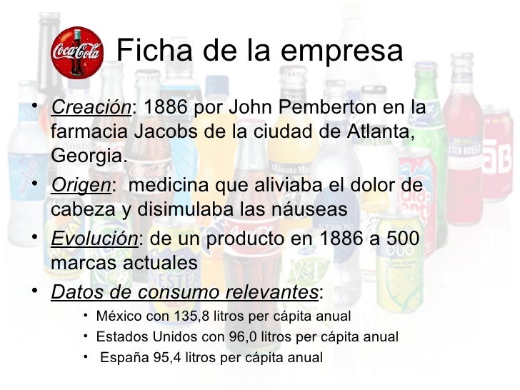 Control de Gestión sobre Coca cola