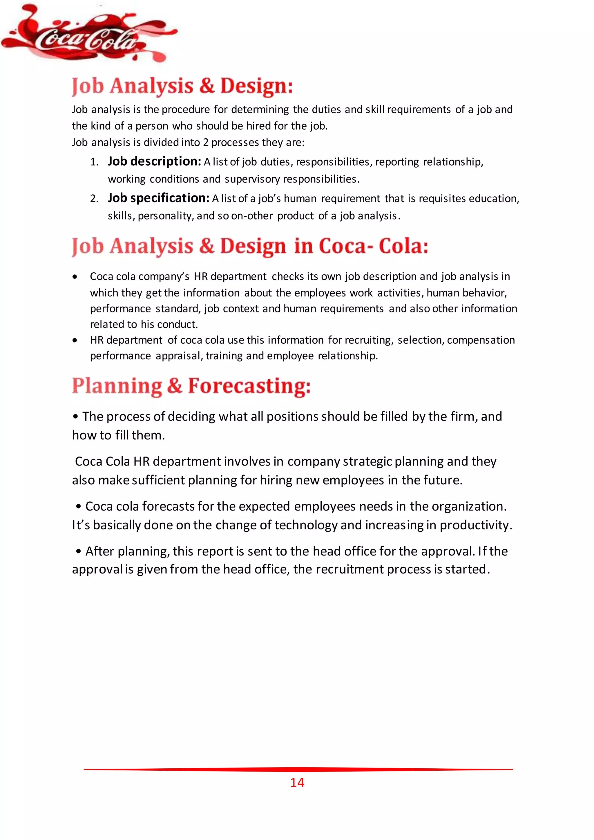 Selection Cola Coca cola beverages | DOCX