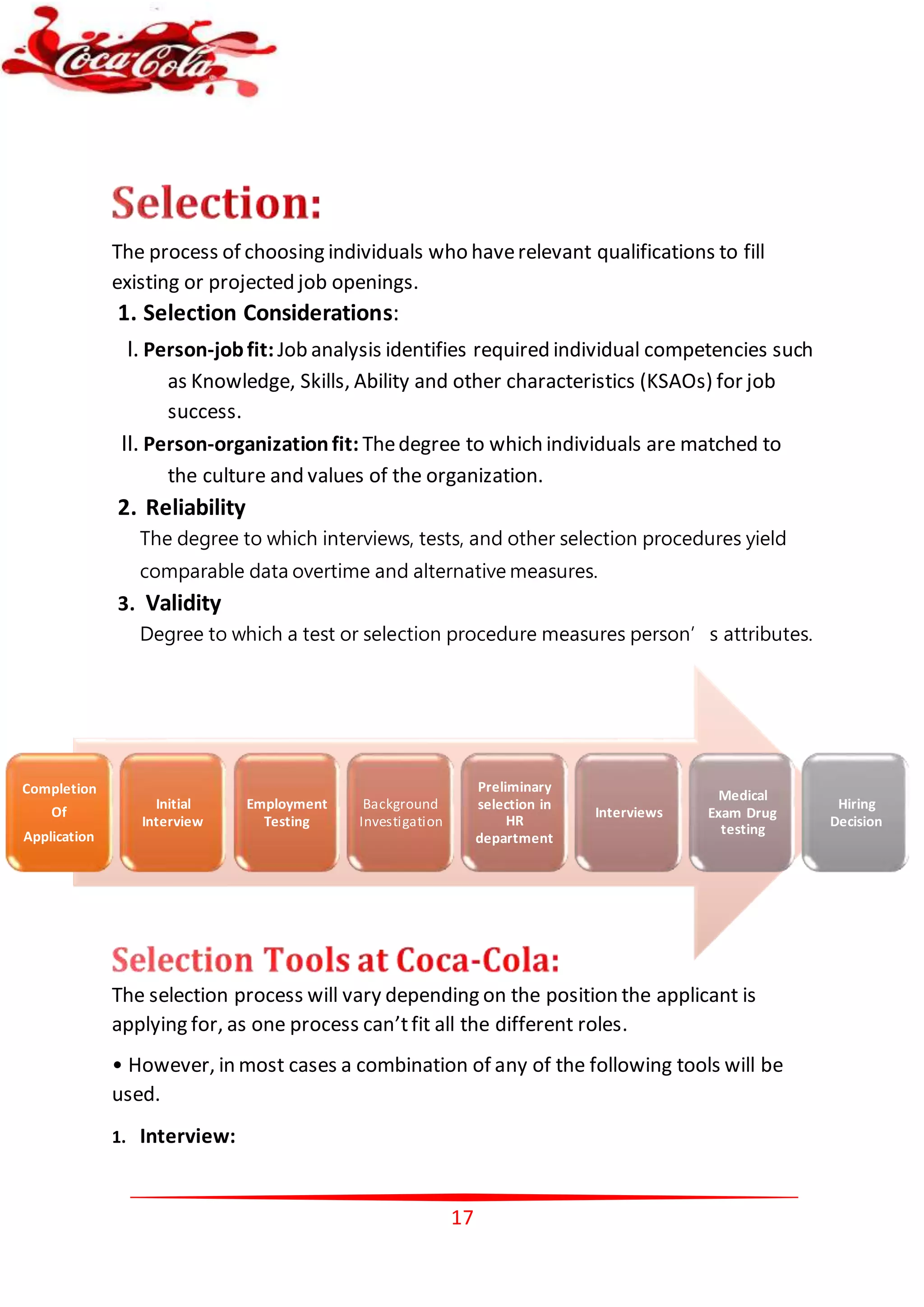 Selection Cola Coca cola beverages | DOCX