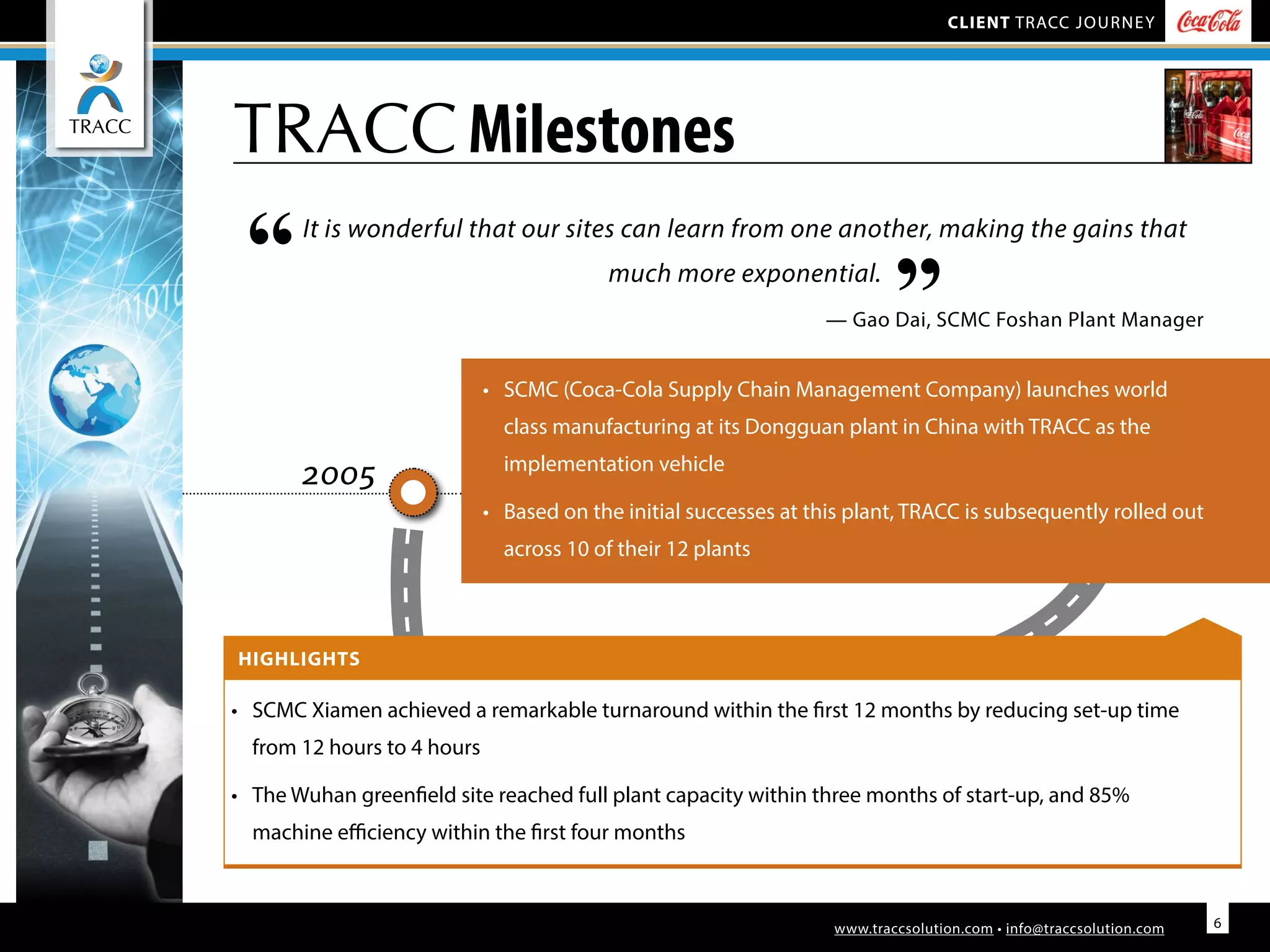 Coca-Cola bottlers TRACC journey to world class | PPT