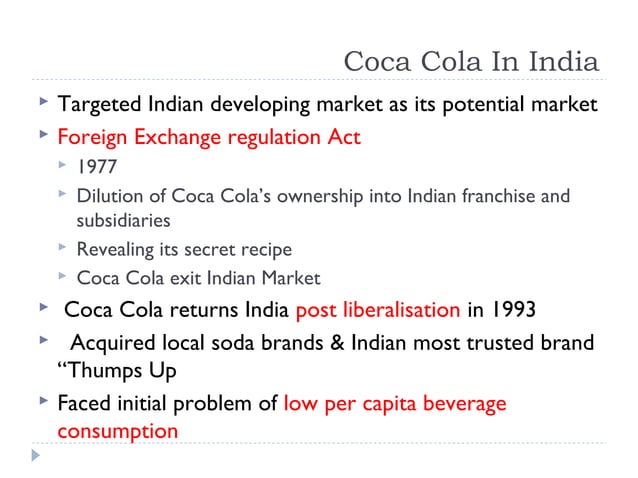 Coca-Cola Company: Allegations of Pesticides in Soft-Drinks in India ...