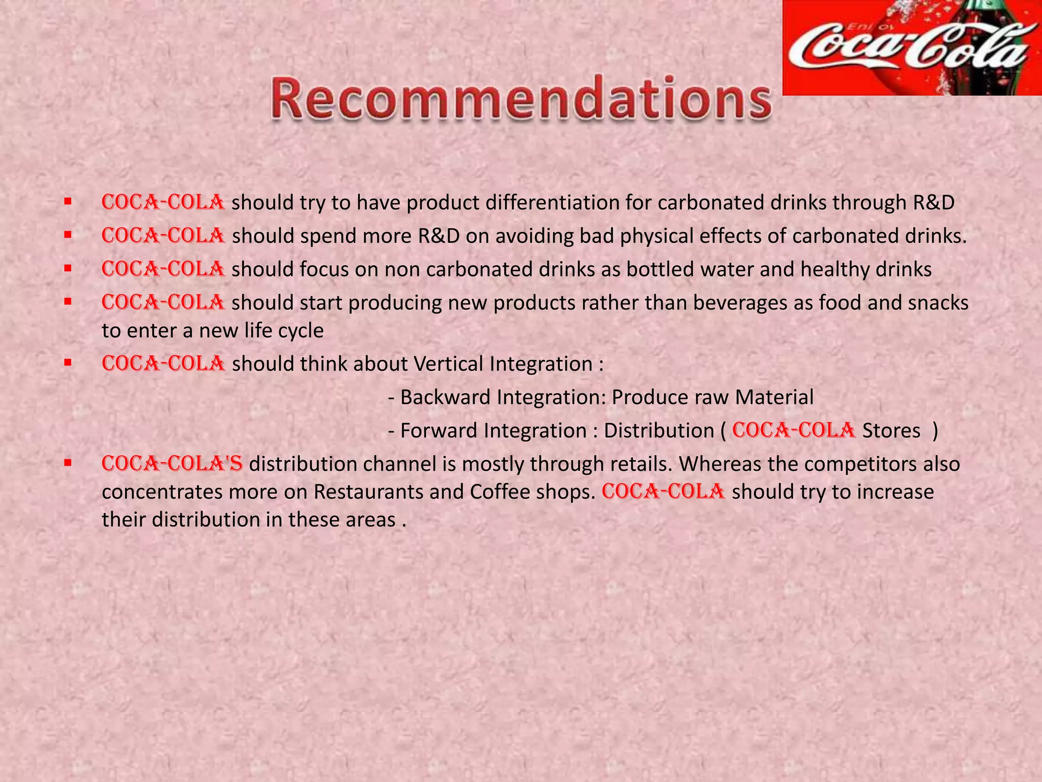 Coca Cola Strategic Management Pptx