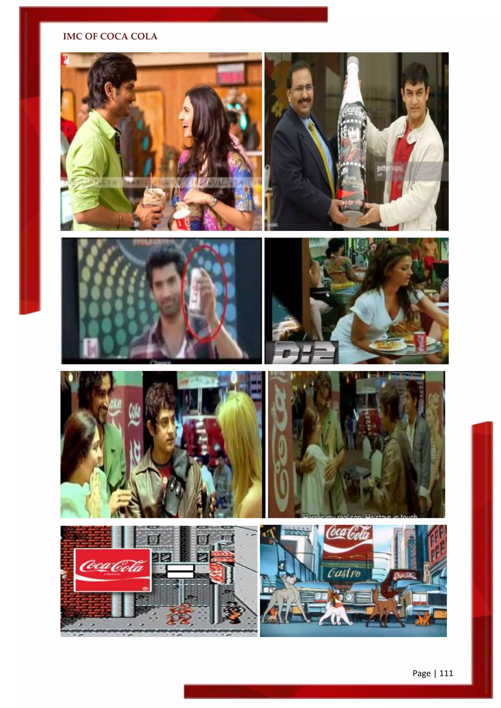 IMC OF COCA COLA
Page | 111
 