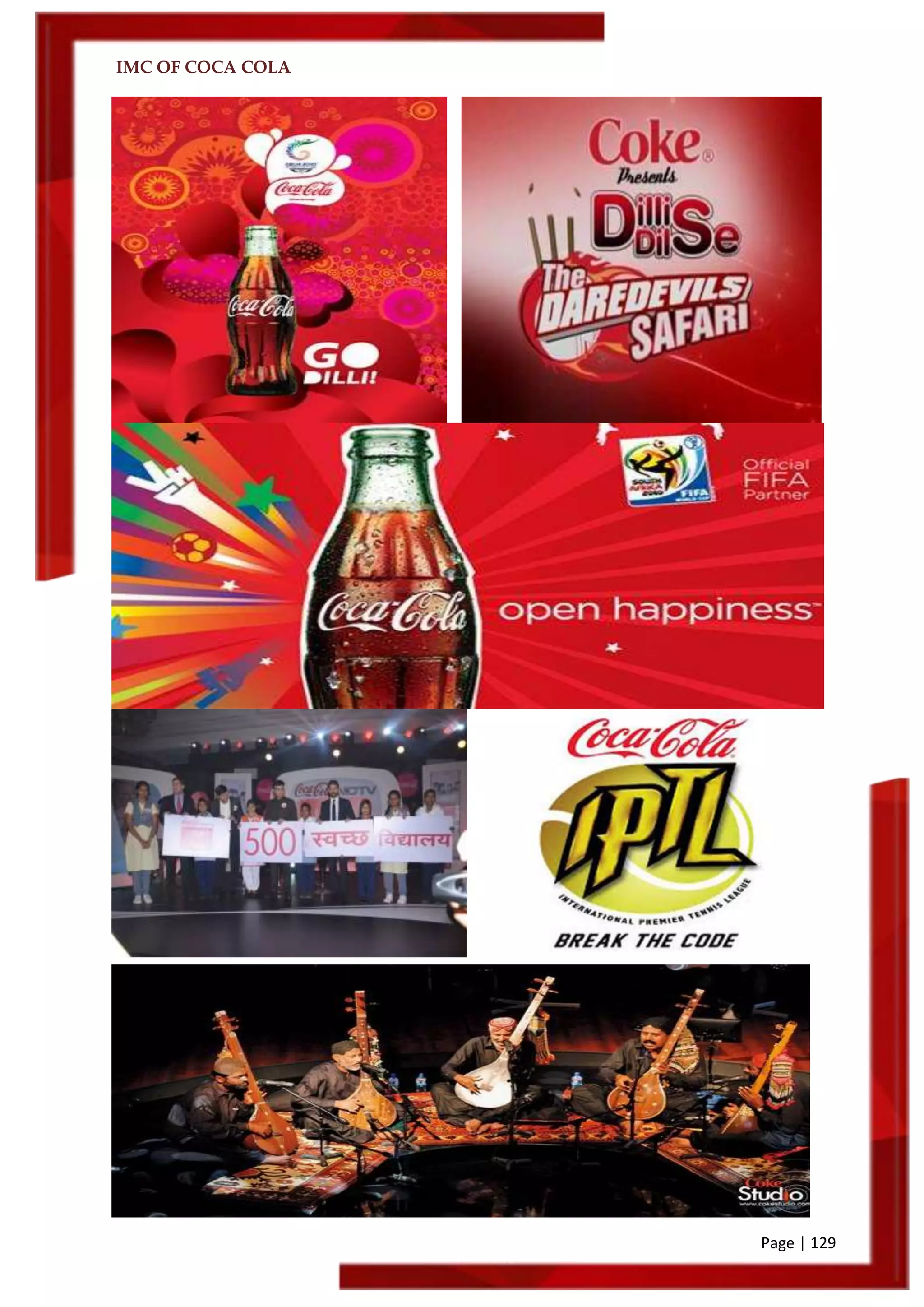 IMC OF COCA COLA
Page | 129
 