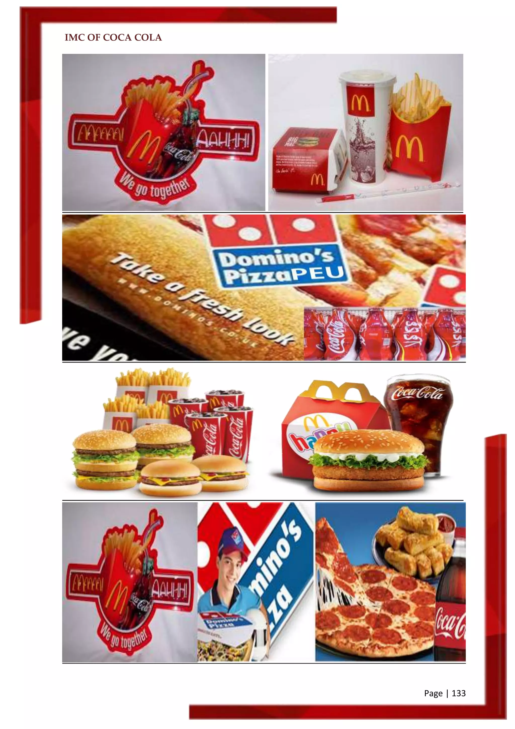 IMC OF COCA COLA
Page | 133
 