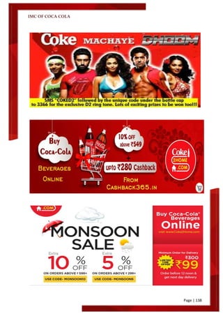 IMC OF COCA COLA
Page | 138
 