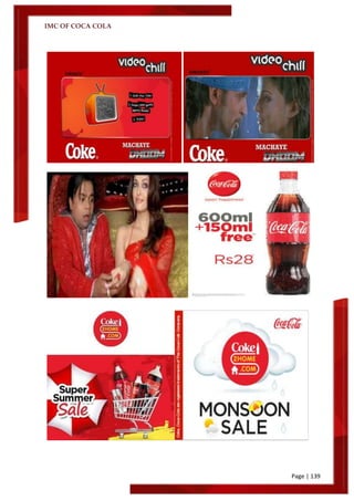 IMC OF COCA COLA
Page | 139
 