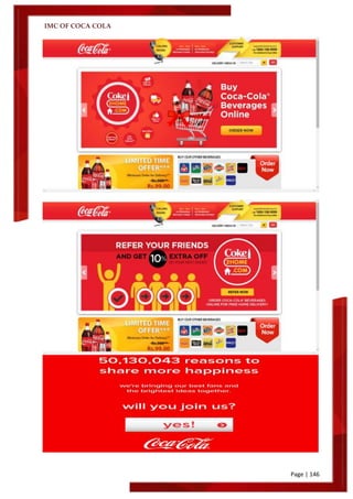 IMC OF COCA COLA
Page | 146
 