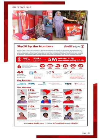 IMC OF COCA COLA
Page | 85
 