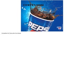 C O M P E T I T O R S
Competitors for Coke within the Industry
 