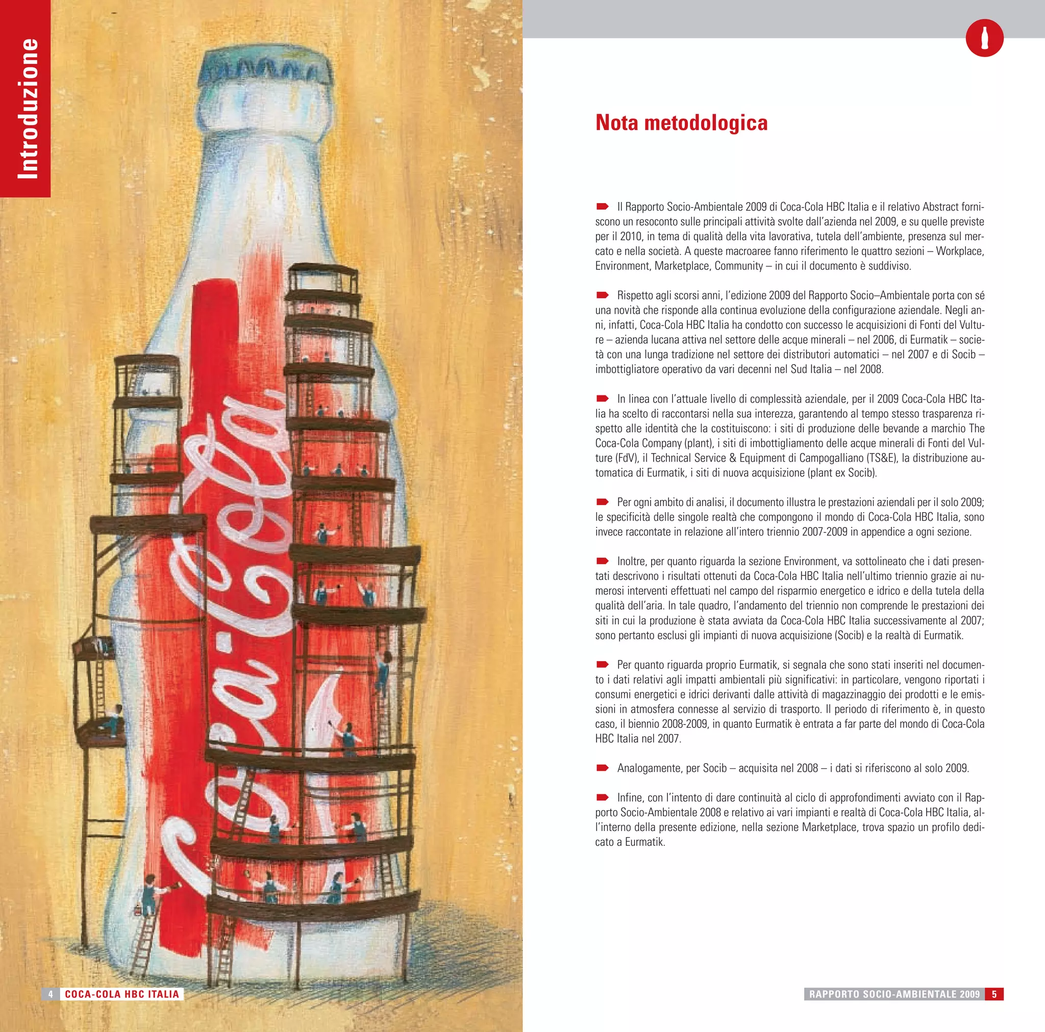 Coca Cola HBC Italia: RAPPORTO SOCIO-AMBIENTALE 2009-2010 | PDF