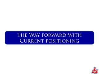Brand personality developmentInside out approach.Thums up “has unusually high carbonation” it goes very well with the Indian taste buds.Not everybody can drink Thums up(due to its strong carbonation) but the people who like it don’t settle for anything less.