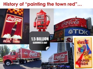 1.5 BILLION SERVINGS A DAYHistory of “painting the town red”…
