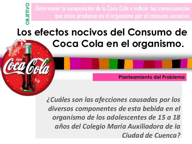 Los efectos nocivos del consumo de la CocaCola en el Organismo