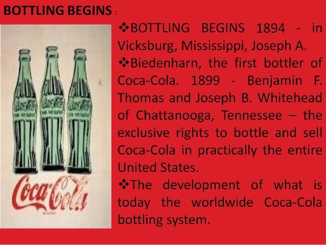Coca Cola History Ppt