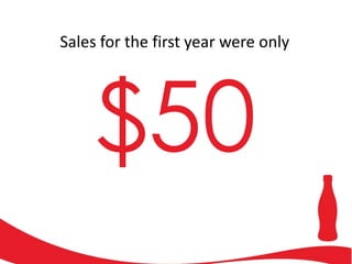 Sales for the first year were only

$50

 