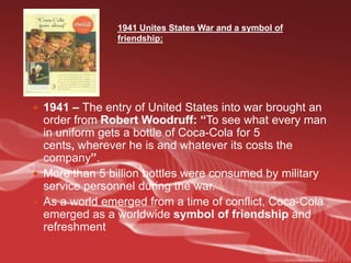Olympics 19281928 – The Coca-Cola and the Olympic games: The first lightening of the flame and the first sale of Coke at an Olympiad.