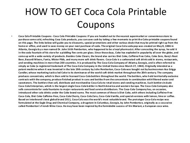 Coca Cola Printable Coupons Coca Cola Printable Coupons Coca Cola Printable Coupons Coca Cola Printable Coupons
