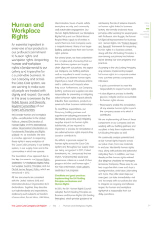 Coca cola sustainability report | PDF