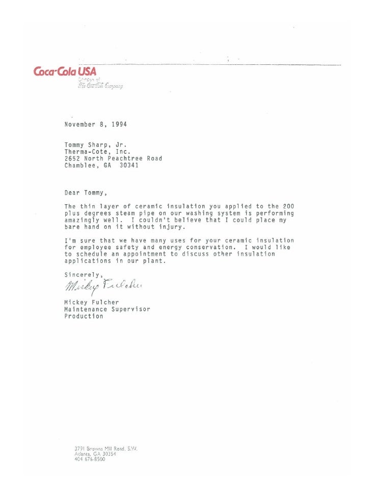 Coca cola testimonial 1994