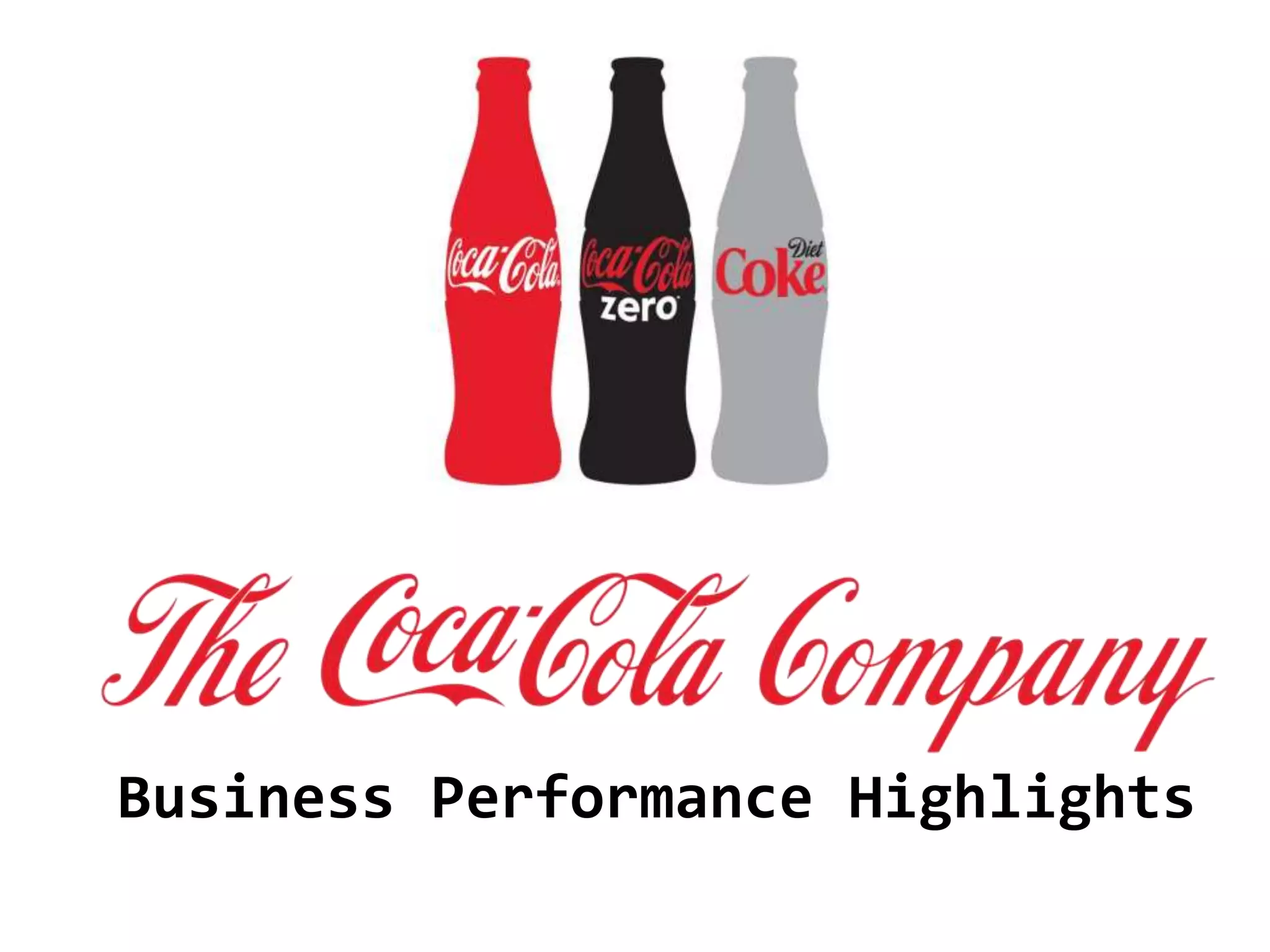 Business Performance Highlights
 