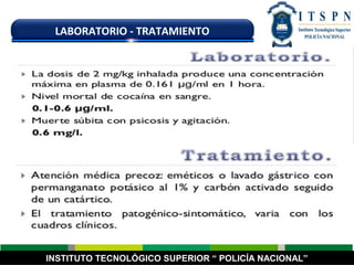 INSTITUTO TECNOLÓGICO SUPERIOR “ POLICÍA NACIONAL”
LABORATORIO - TRATAMIENTO
 