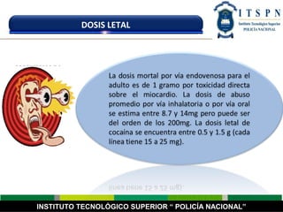 INSTITUTO TECNOLÓGICO SUPERIOR “ POLICÍA NACIONAL”
DOSIS LETAL
 