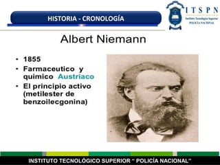 INSTITUTO TECNOLÓGICO SUPERIOR “ POLICÍA NACIONAL”
HISTORIA - CRONOLOGÍA
 