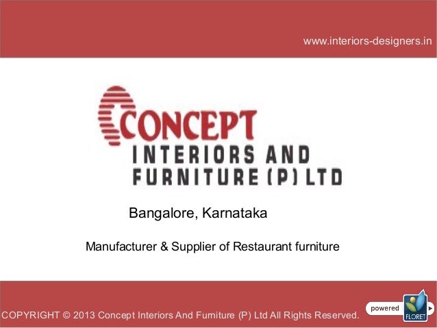 Concept Interiors And Furniture Pvt Ltd Restaurant Furniture