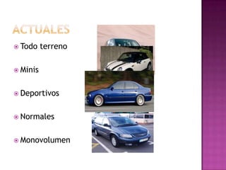 actualesTodo terrenoMinisDeportivosNormalesMonovolumen