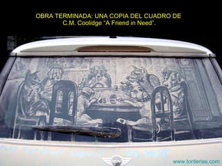 OBRA TERMINADA: UNA COPIA DEL CUADRO DE  C.M. Coolidge “A Friend in Need”. www.tonterias.com 