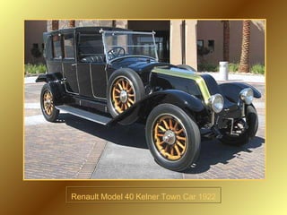 Renault Model 40 Kelner Town Car 1922 