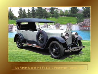 Mc Farlan Model 145 TV Six  7 Passenger Touring 1926 